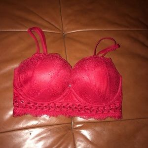 Victoria Secret Bustier Bra Red